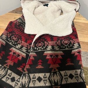 Takara Red and Black Patterned Kids Vest